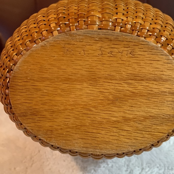 Vintage William Sayle Nantucket lightship basket purse - Picture 7 of 10